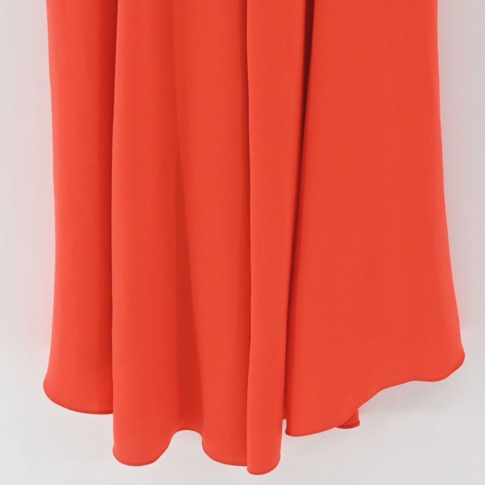 HALSTON HERITAGE Orange High Low Dress Size 2 Glamorous Formal Gown Elegant HOCO - Picture 11 of 12